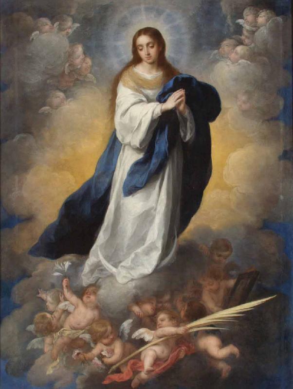 Bartolome Esteban Murillo La Inmaculada Concepcion del espejo oil painting image